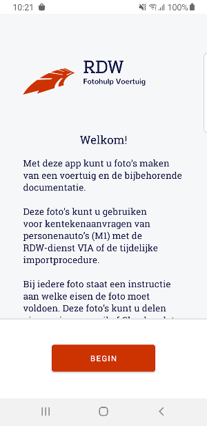 RDW Fotohulp Voertuig Screenshot 0