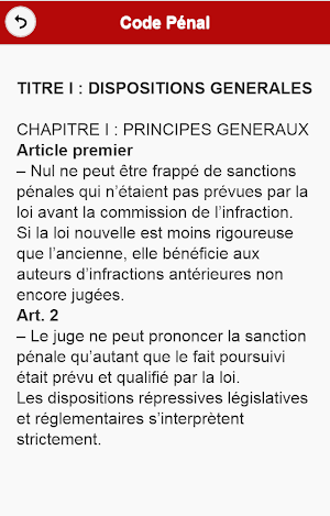 Code Pénal du Togo Screenshot 1