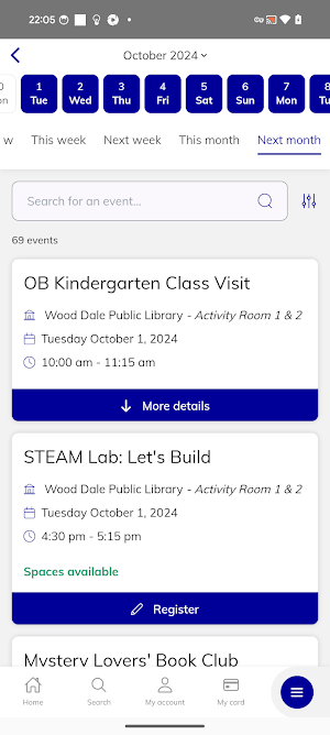Wood Dale Public Library Screenshot 1