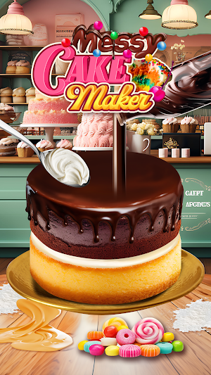 Messy Cake Maker Cooking Games Screenshot 1