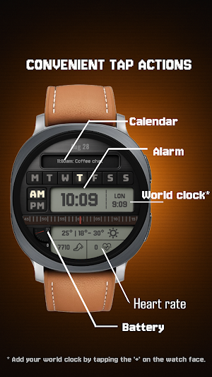 RetroLCD: vintage watch face Screenshot 2