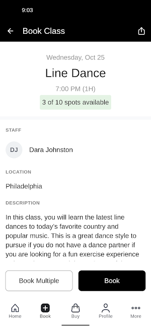 Top Hat Dance Studio Screenshot 2