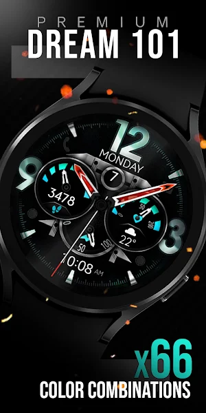 Dream 101 - Hybrid Watch Face Screenshot 0