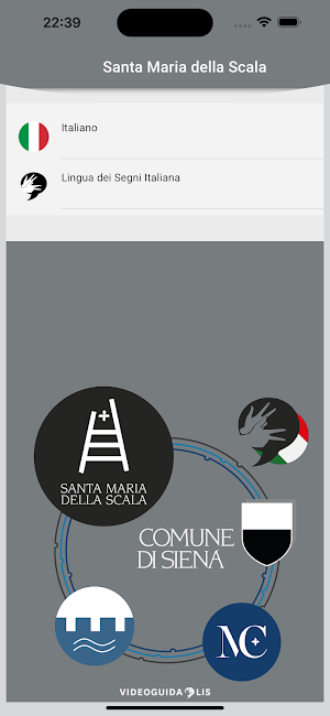 Siena SMS guida in IT e LIS Screenshot 0