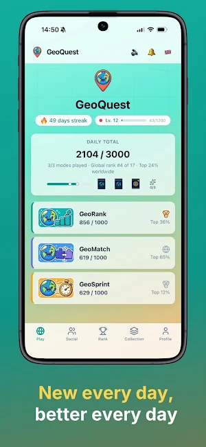 GeoQuest: World Geography Quiz Screenshot 3