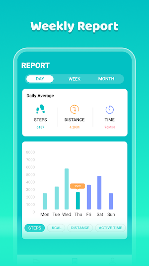Happy Step - walking trackers Screenshot 2