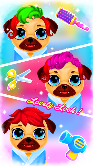 Puppy Pug at Animal Hair Salon Screenshot 3