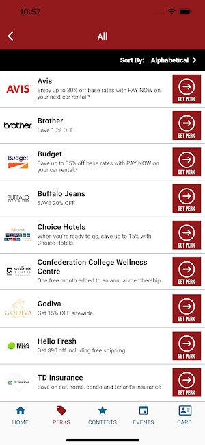 Confederation Alumni Perks Screenshot 2