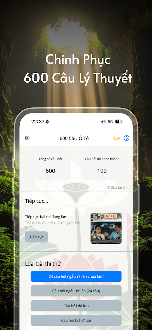 Ôn Thi GPLX 600 Câu 2026 Screenshot 0