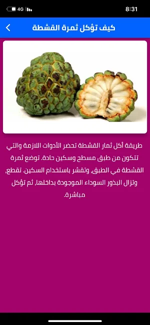 فاكهة القشطة Screenshot 0