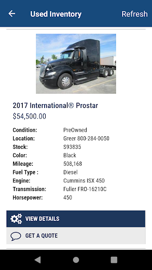 Carolina International Trucks Screenshot 2