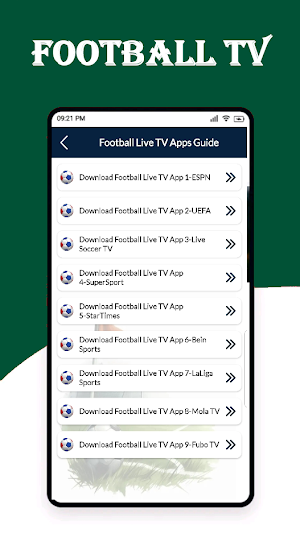Live Football TV HD: Streaming Screenshot 3