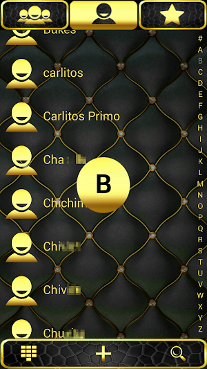 THEME GOLD LEATHER EXDIALER Screenshot 1