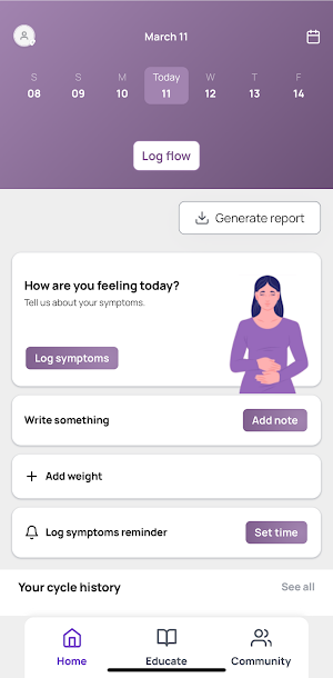 MeNOW: My Menopause Companion Screenshot 0