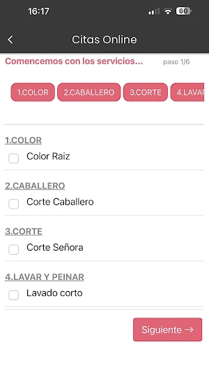 Peluqueria Huna Screenshot 2