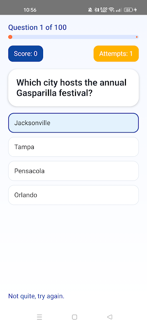 Florida Trivia Quiz Screenshot 0