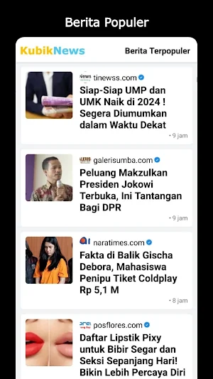 Kubik News - Lengkap & Akurat Screenshot 2