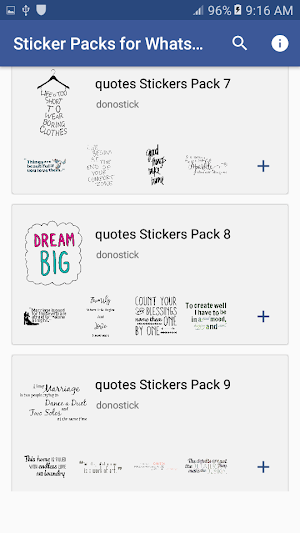 Quote Stickers for WhatsApp - WAStickerApps Pack Screenshot 2