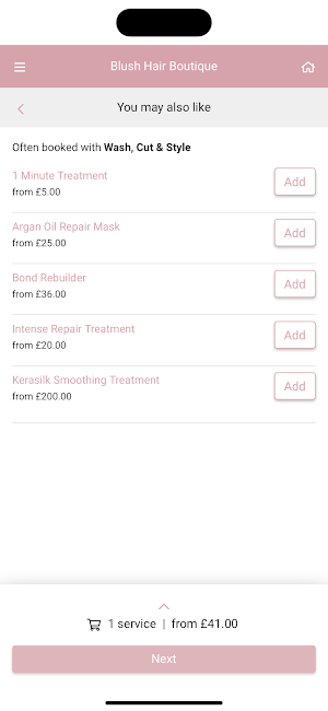Blush Hair Boutique Screenshot 3
