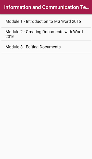 Information and Communication Technology Screenshot 1