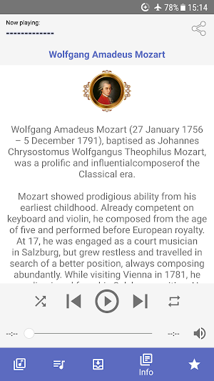 Wolfgang Amadeus Mozart Music Screenshot 2