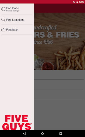 Five Guys Burgers & Fries Screenshot 1