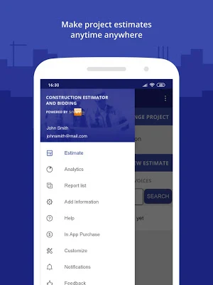 Construction Estimator App Screenshot 0