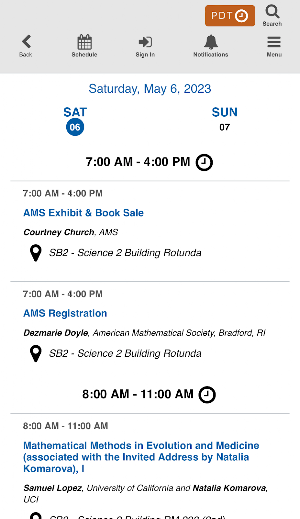 AMS Spring Western 2023 Screenshot 3