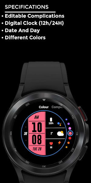 Night ver 07 - watch face Screenshot 3