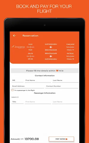 Flight Booking Nepal Screenshot 2