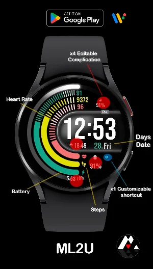 ML2U 184 Watch Face Screenshot 1