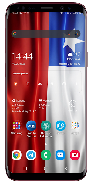 Chile Flag Live Wallpaper Screenshot 2