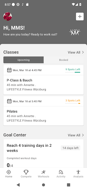 LIFESTYLE Fitness App Screenshot 1