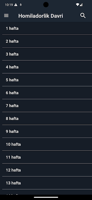 Homiladorlik davri Screenshot 3