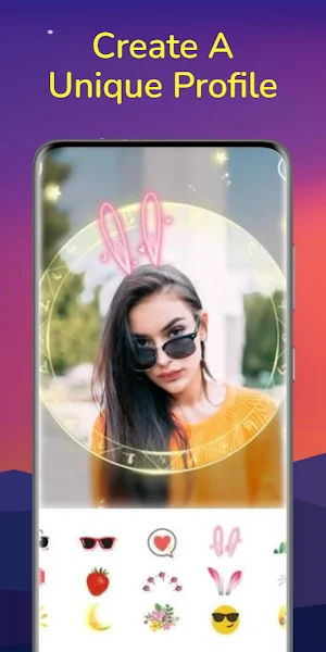 App de creador de perfil Screenshot 2