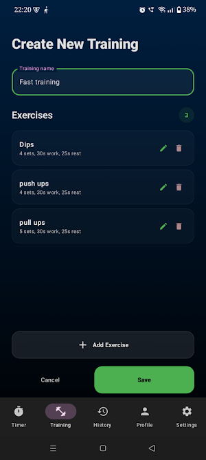 Gym Tabata: Workout Timer Screenshot 3