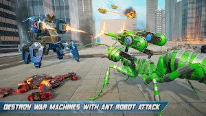 Ant Robot Transforming Games: War Robot Games Screenshot 2