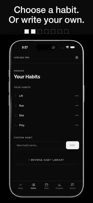 Viceless - Discipline Tracker Screenshot 1