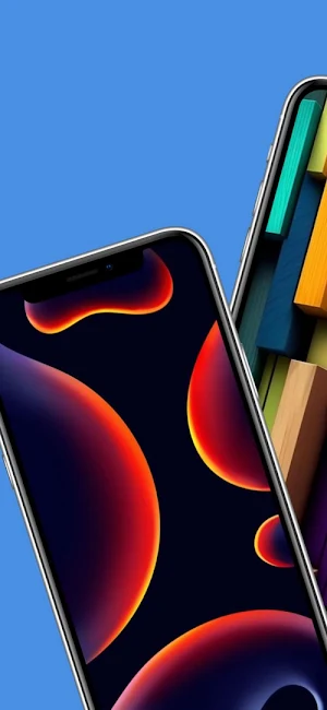 Neon Colored Shapes Wallpapers Screenshot 0