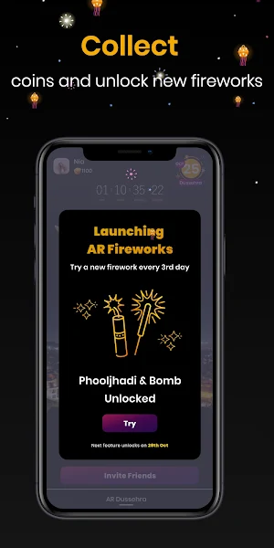 Celebr8.world: Diwali Firecrac Screenshot 2