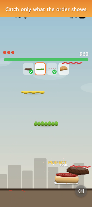 Burger Drop - Stack & Serve Screenshot 1