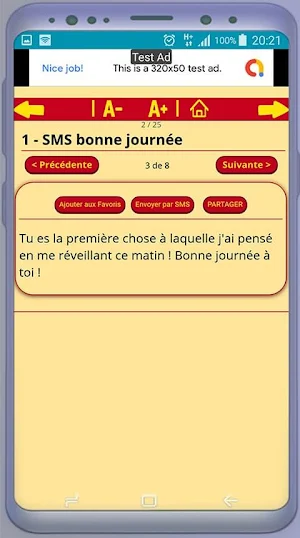 Message d'amour matinal - SMS  Screenshot 1