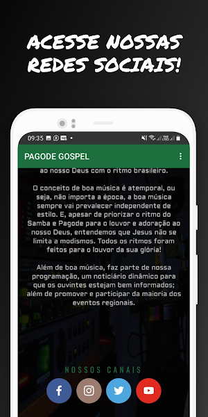 Rádio Pagode Gospel Screenshot 2