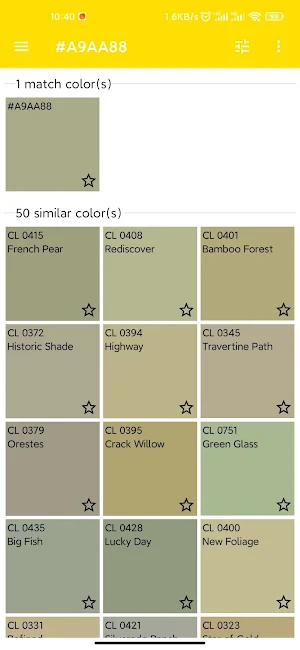 Cloverdale Paint Colors Screenshot 3