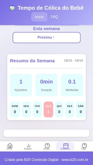 Tempo de Cólica do Bebê Screenshot 3