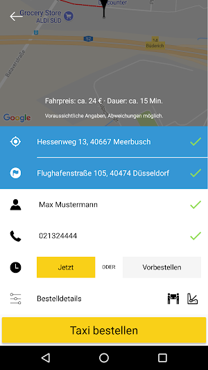 Taxi Meerbusch Screenshot 1
