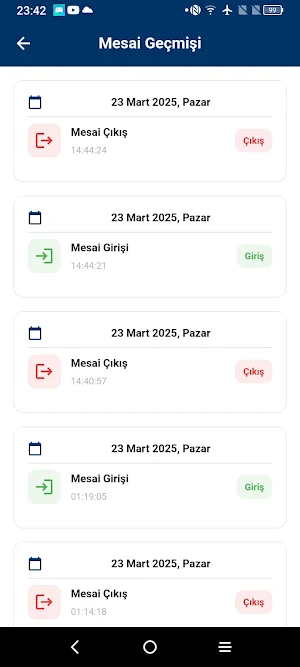 Mesai Cepte Screenshot 2