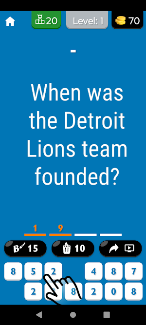 Detroit Lions Football Quiz Screenshot 0