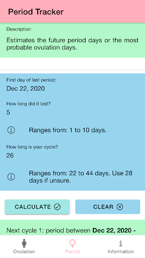 Ovulation & Period Tracker: Fertility Calendar Screenshot 2