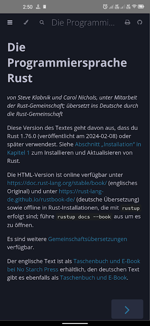 Rust Book Screenshot 2